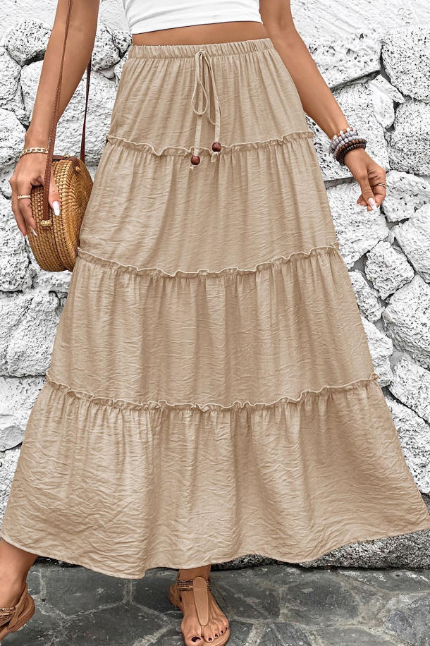 Multi Layer Cake Solid Color Skirt