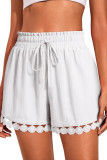  Lace Beach Loose Elastic Waist Shorts