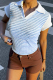 POLO Collar Knitted Short Sleeved T-shirt