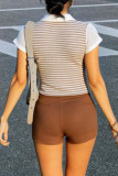 POLO Collar Knitted Short Sleeved T-shirt