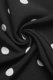 Retro Polka Dot Sleeveless Strapless Jumpsuit