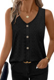 Solid Color V-neck Sleeveless Vest