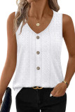 Solid Color V-neck Sleeveless Vest