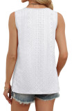 Solid Color V-neck Sleeveless Vest