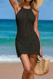 Beach Bikini Strap Smock Backless Dress
