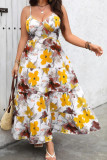 Large Size Print Camisole Sleeveless Dress