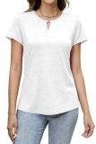 Solid Color Short Sleeved T-shirt