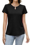 Solid Color Short Sleeved T-shirt