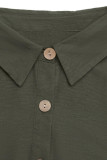 Retro Waist Belt Sleeveless Lapel Dress