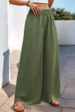 High Elastic Waist Loose Wide Leg Pants
