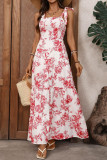 French Style Camisole Retro Printed Dress