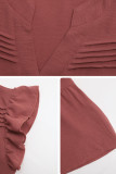 Loose Ruffled Short Sleeved Cake Dress