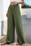 High Elastic Waist Loose Wide Leg Pants