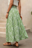 Bohemian Printed High Elastic Waist Skirt