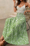 Bohemian Printed High Elastic Waist Skirt