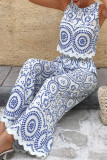 Sleeveless Vest Wide-leg Pants 2-piece Set