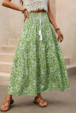 Bohemian Printed High Elastic Waist Skirt