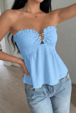 Backless Slim Fit Sleeveless Vest