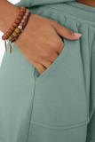 V-neck Short Sleeved T-shirt Shorts 2-piece Set