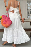 Sleeveless Waist Cinched Lace Camisole Cake Dress