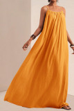 Solid Color Sleeveless Camisole Dress