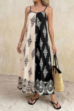 Bohemian Ethnic Style Printed Suspender Dress