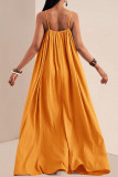 Solid Color Sleeveless Camisole Dress