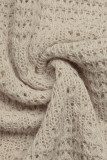 Holiday Style Knitted Slit Fish Tail Dress