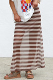 Mesh Polka Dot Striped Printed Skirt