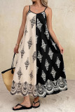 Bohemian Ethnic Style Printed Suspender Dress