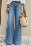 Vintage Washed Loose Wide Leg Jeans