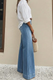 Vintage Washed Loose Wide Leg Jeans
