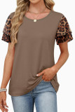 Round Neck Printed Double-layer Short Sleeved T-shirt