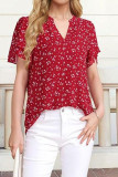 Lotus Leaf Double-layer Short Sleeve Chiffon Shirt