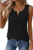 Solid Color Loose Lace Sleeveless Vest