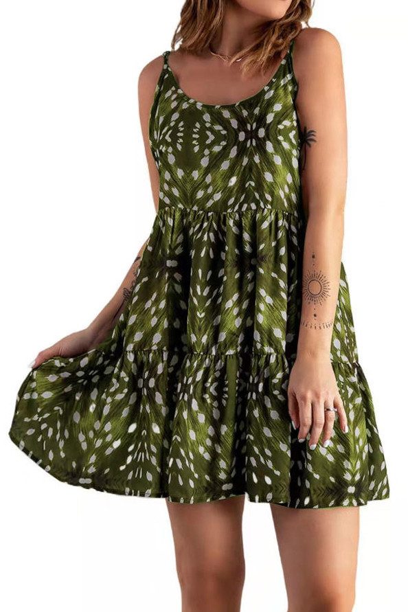Bohemian Sleeveless Camisole Backless Dress