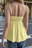 Solid Color Camisole V-neck Vest