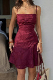 Solid Color Sleeveless Backless Strapless Dress
