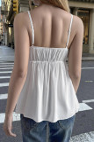 Solid Color Camisole V-neck Vest