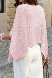 Solid Color Loose Knit T-shirt