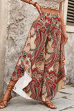 Fashion Printed High Elastic Waist Skirt