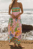 Vacation Style Beach Camisole Sleeveless Dress