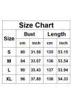 Printed V-neck Backless Waist Cinching Dress