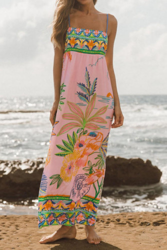 Vacation Style Beach Camisole Sleeveless Dress