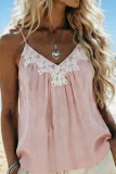 V-neck Lace Camisole Beach Vacation Style Vest