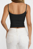 Solid Color Camisole Strapless Sleeveless Vest