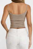 Solid Color Camisole Strapless Sleeveless Vest
