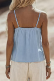 V-neck Lace Camisole Beach Vacation Style Vest