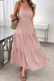 Backless Bow Sleeveless Waist Cinching Dress