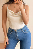 Nail Bead Suspender Sleeveless Jumpsuit Shorts